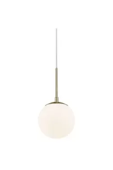 Image of Grant 15cm Globe Pendant Ceiling Light Brass E14