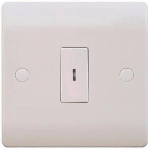 image of ESR Sline 10A White 1G 2 Way Electric Fish Key Operated Wall Plate Switch