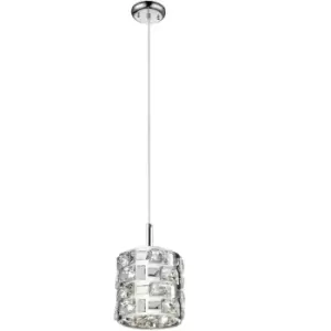 image of Impex Lola 1 Light Chrome Crystal