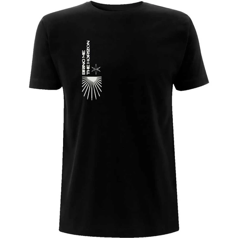 Image of Bring Me The Horizon Mens Tools Cotton Back Print T-Shirt in Black Size: Medium Black Male M