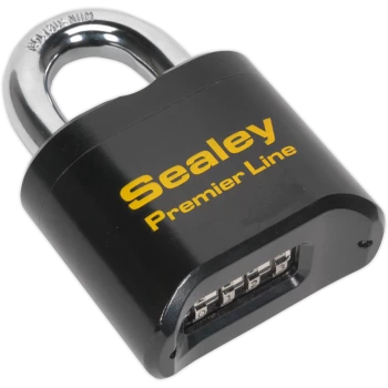 image of Sealey Steel Combination Padlock 62mm Standard