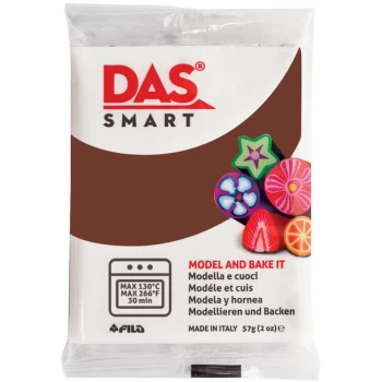 image of 321028 Smart Oven-Bake Clay 57g (2x 28.5g) Chocolate - DAS