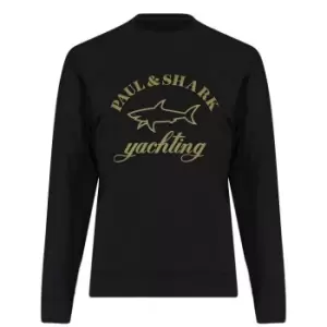 Image of PAUL AND SHARK Reflex Logo Sweatshirt - Black