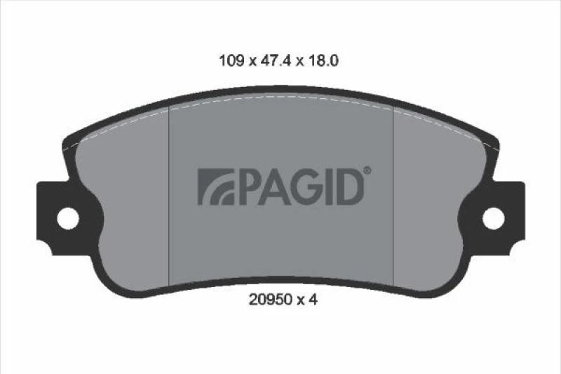 Image of Brake pad set PAGID T9003N