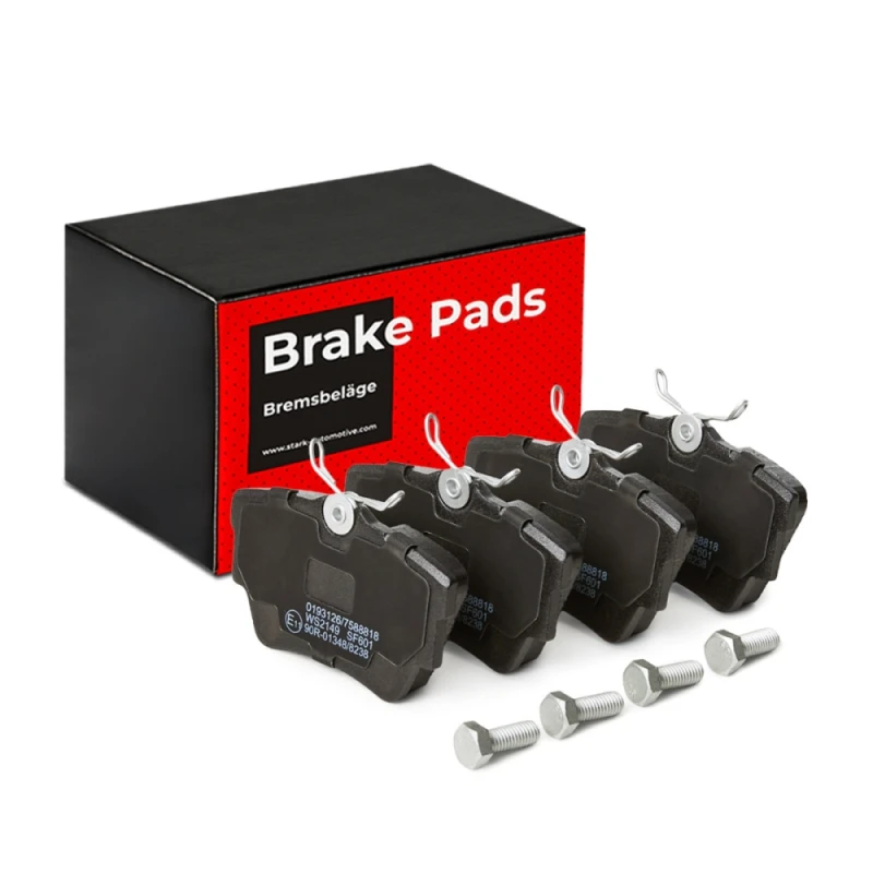 Image of RIDEX 402B0124 Brake pad set Rear Axle, excl. wear warning contact, with spring, with anti-squeak plate Brake Pad Set,disc brake (402)