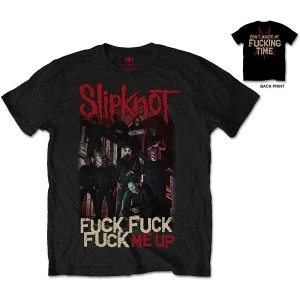 image of Slipknot - Fuck Me Up Unisex Large T-Shirt - Black