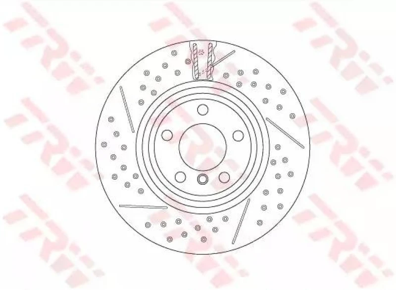 Image of Brake disc TRW DF6606S