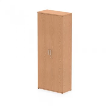 Image of Trexus Office Very High Cupboard 800x400x2000mm 4 Shelves Oak Ref