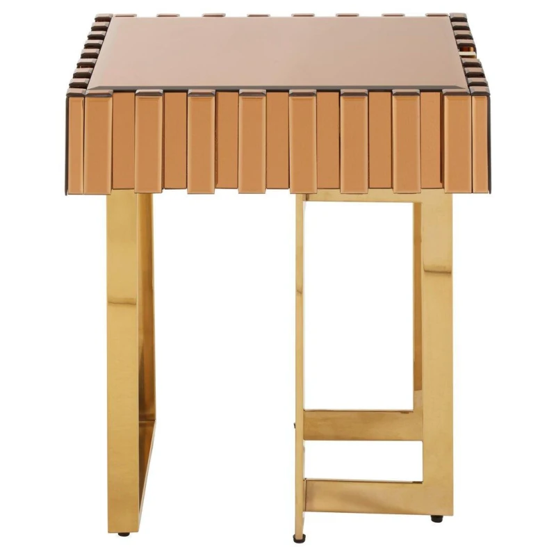 Image of Interiors by Premier Rivoli Side Table Gold unisex One Size