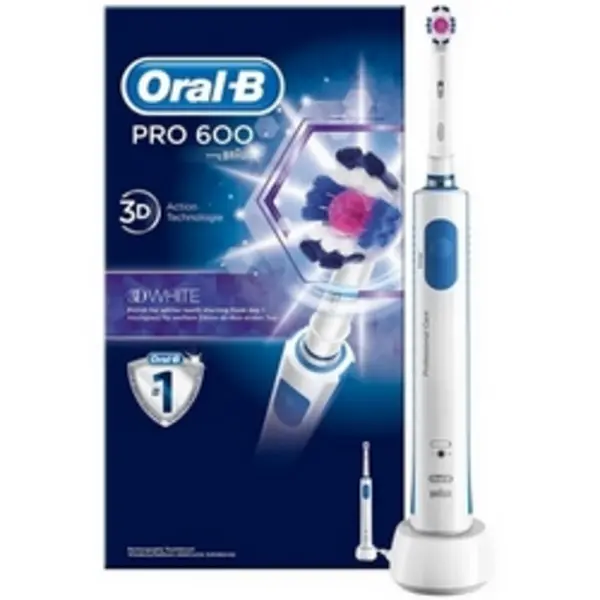 Image of Oral B Pro 600 White & Clean Electric Toothbrush