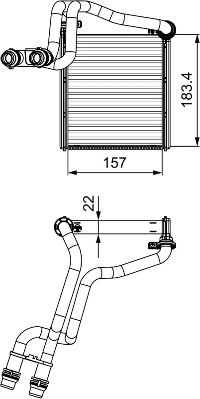Image of Heater matrix VALEO 811536
