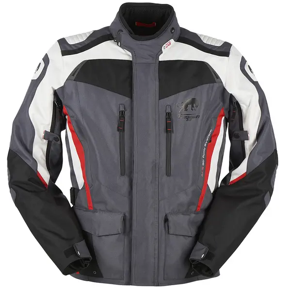 image of Furygan Apalaches Jacket Black Gray Red 2XL