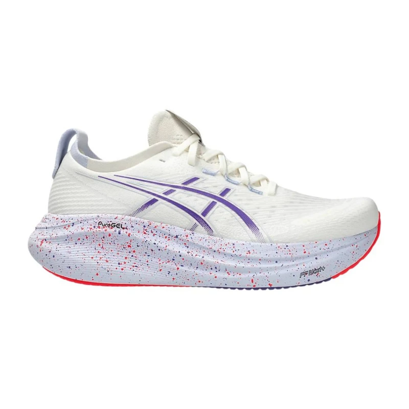 Image of Asics Gel-Nimbus 27 Tokyo White Purple AW25, Size 44,5 - EUR