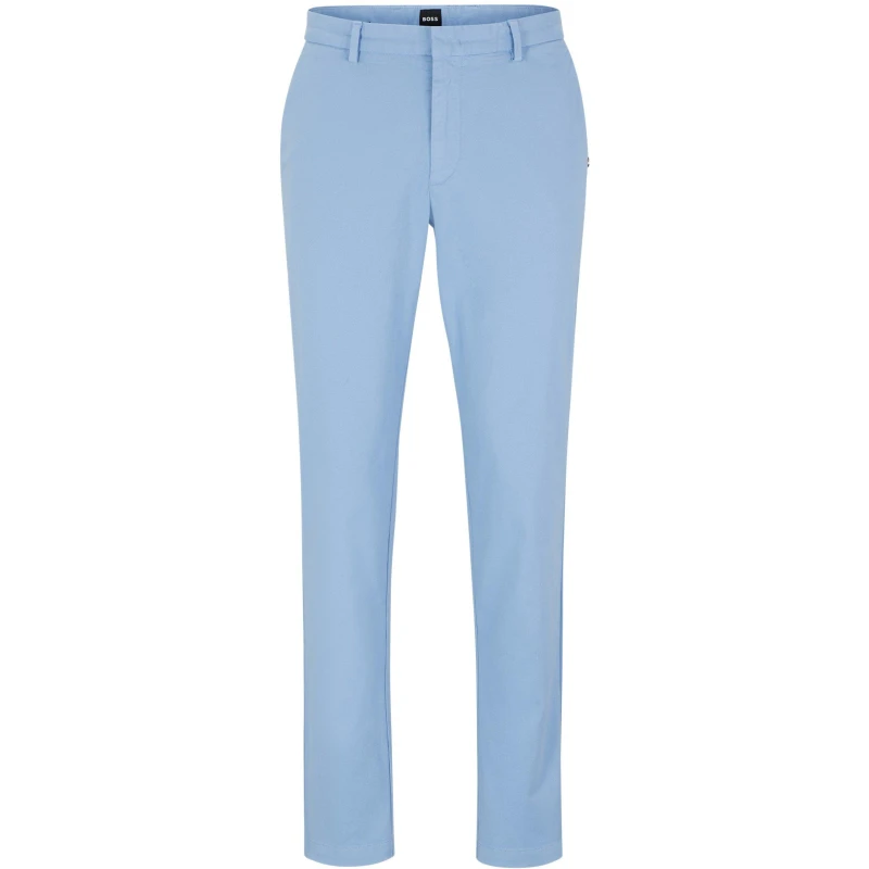 Image of Boss Mens Kaito Slim Fit Chinos Trousers Open Blue male 36 (46)