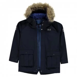Image of Jack Wolfskin Elk Island Jacket Junior Boys - night blue