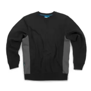 image of Tough Grit 419001 2-Tone Sweatshirt Black / Charcoal XXL