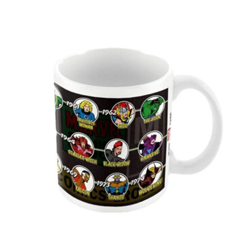 Image of Marvel Timeline Of Ages Mug White unisex
