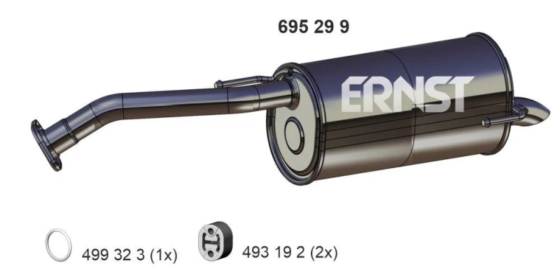 Image of Rear silencer ERNST 695299
