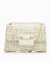 image of Dune 'Brilliantly' Boucle Snaffle Shoulder Bag - natural