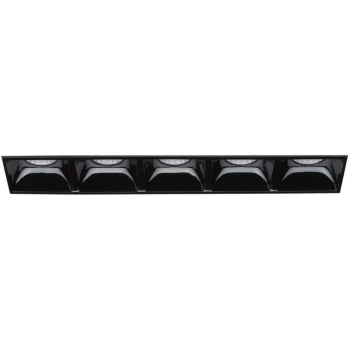 image of Ideal Lux Lika - LED 5 Light Recessed Spotlight Black