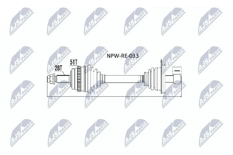 Image of NTY Drive shaft NTY NPW-RE-033
