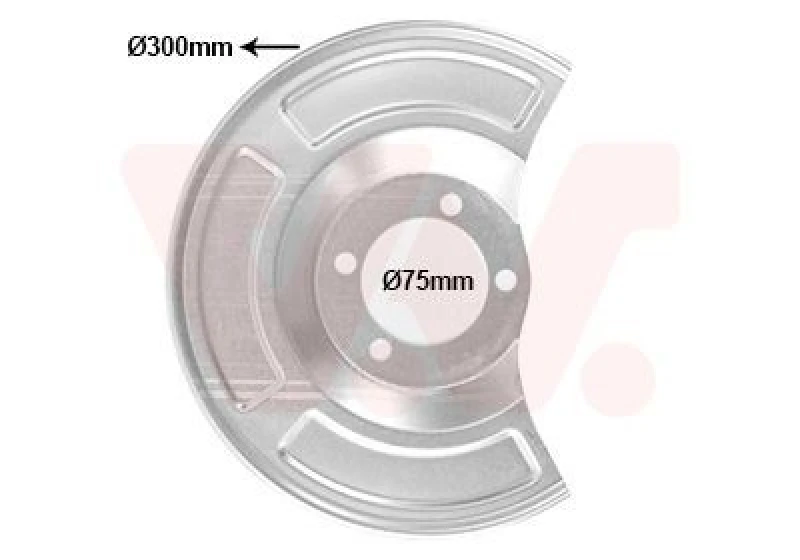 Image of VAN WEZEL Brake disc backing plate VAN WEZEL 5420374