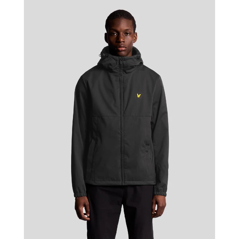 Image of Lyle and Scott Sports Windbreaker Full Zip Up Jacket Black male 2XL