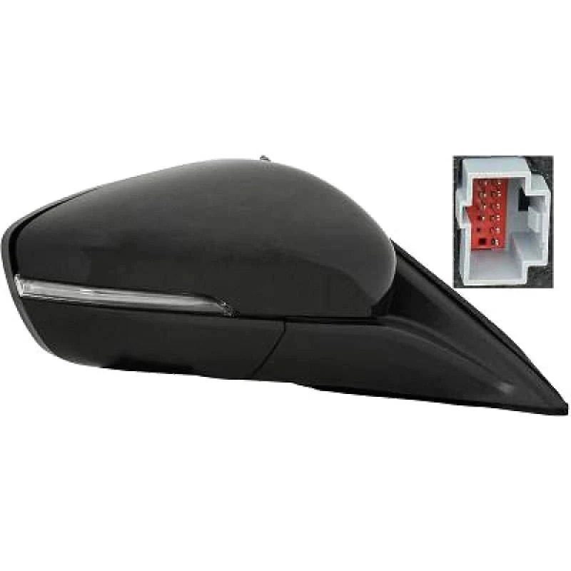 Image of DIEDERICHS 1530028 Wing mirror Right, Complete Mirror, primed Outside Mirror (50)