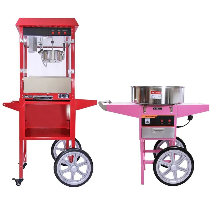 Image of KUKOO Popcorn Machine / Maker and Cotton Candy / Candy Floss Machine 5060225636113