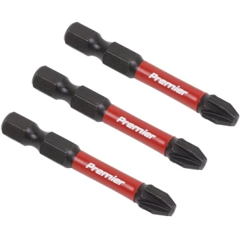 image of Sealey - AK8234 Pozi #3 Impact Power Tool Bits 50mm - 3pc