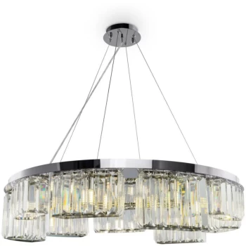 image of Maytoni Lighting - Maytoni Modern - Colline Modern Colline 9 Light Chrome Pendant Ceiling Light