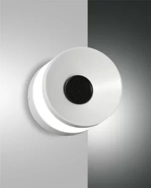 image of Billie Integrated LED Wall Light White Glass