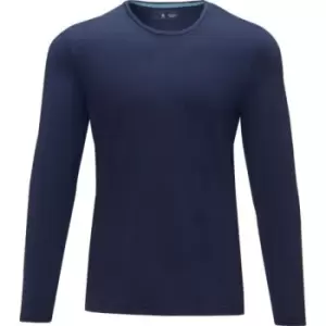 Elevate Mens Ponoka Long Sleeve T-Shirt (XXXL) (Navy)