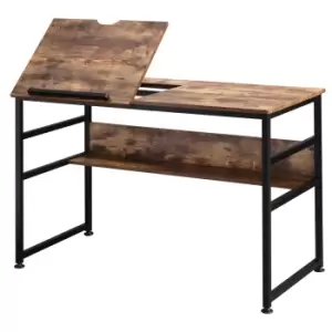 Image of HOMCOM Adjustable Drafting Table Art Desk Drawing Table, Craft Desk Workstation for Painting, Multifunctional Writing Desk w/ 15-Level Tabletop