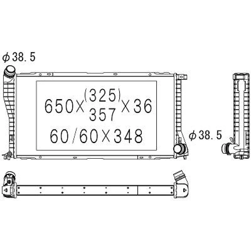 Image of Engine radiator DIEDERICHS DCM1556