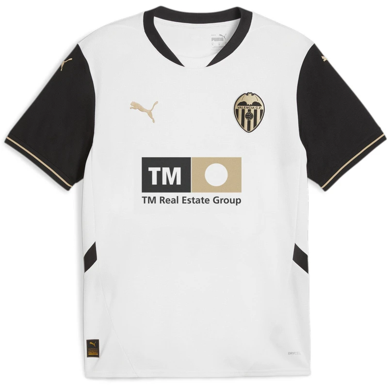 Image of Puma Valencia Home Shirt 2024 2025 Adults - White White S