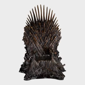 Image of Noble Collection Game of Thrones The Iron Throne Bronze Deluxe Statue 14"