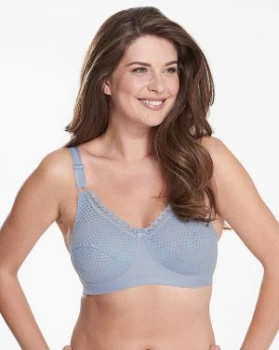 image of Miss Mary Cotton Dots Blue Bra