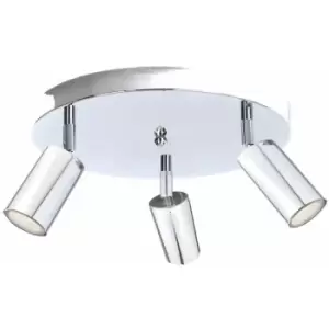 image of Keter Eye Ceiling Spotlight Clusters Silver, 30cm, 3x GU10