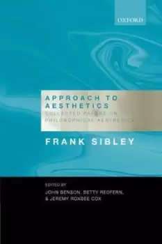 Image of Approach to Aesthetics by Frank Sibley