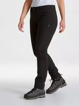 Image of Craghoppers Kiwi Pro Softshell Walking Trousers - Black, Size 12, Women