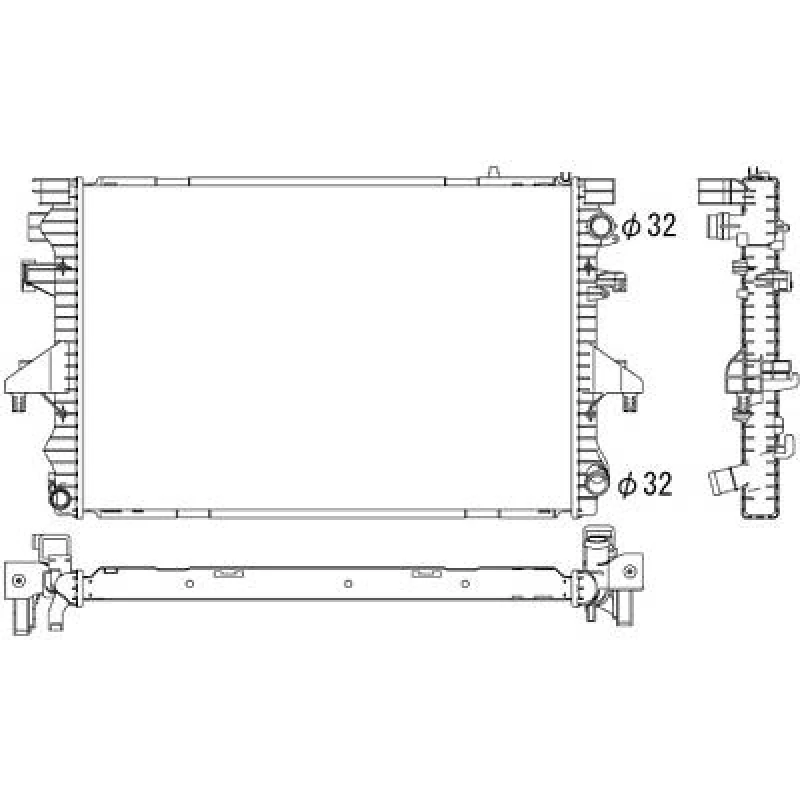 Image of Engine radiator DIEDERICHS DCM3450
