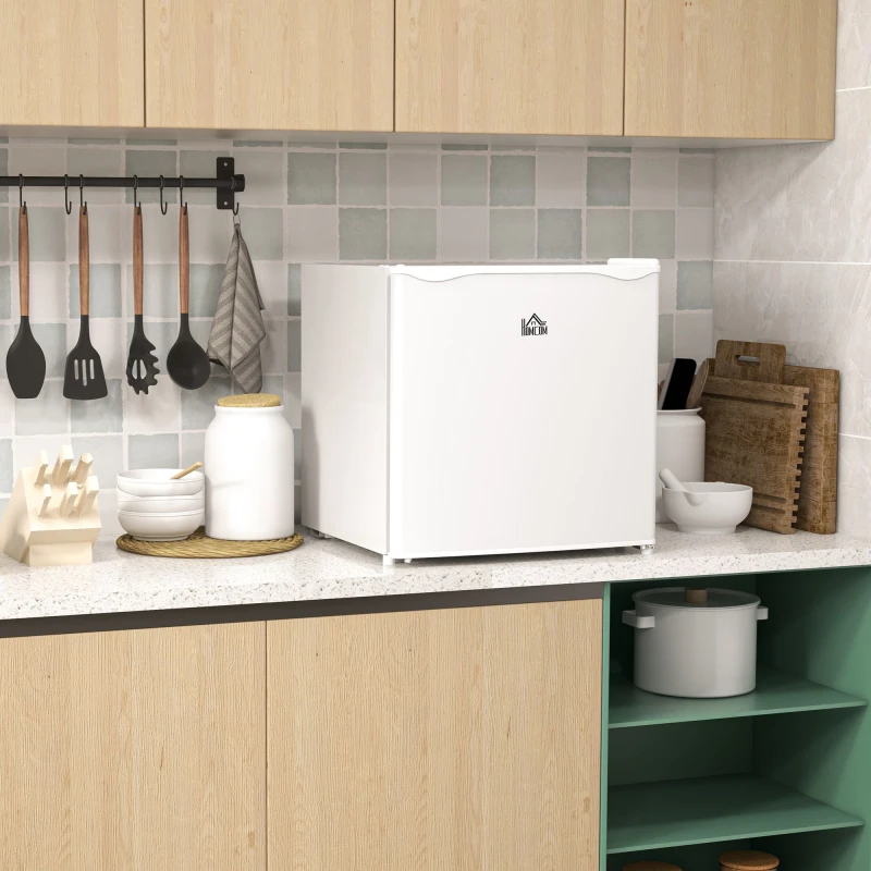 Image of Homcom 35L Tabletop Freezer With Adjustable Temperature Wire Shelf White 800-127V70WT