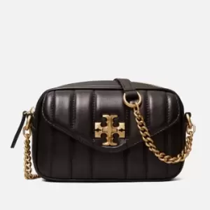 image of Tory Burch Womens Kira Heirloom Mini Camera Bag - Black/Rolled Gold