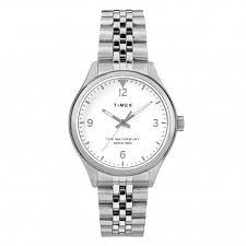 image of Timex White And Silver 'Waterbury' Watch - TW2R69400