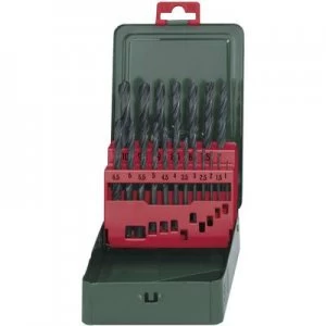Image of Metabo 627151000 HSS Metal twist drill bit set 19 Piece rolled DIN 338 Cylinder shank 1 Set