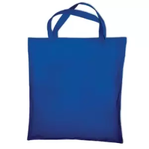 image of Jassz Bags "Cedar" Cotton Short Handle Shopping Bag / Tote (One Size) (Royal)