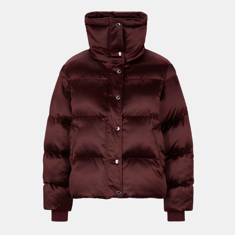 Image of Boss Womens Primule1 Medium Puffer Jacket Red female 4 (XXS)