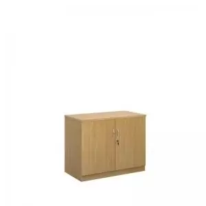 image of Systems double door cupboard 800mm high - oak