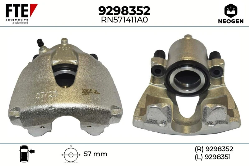 Image of Brake caliper FTE 9298352